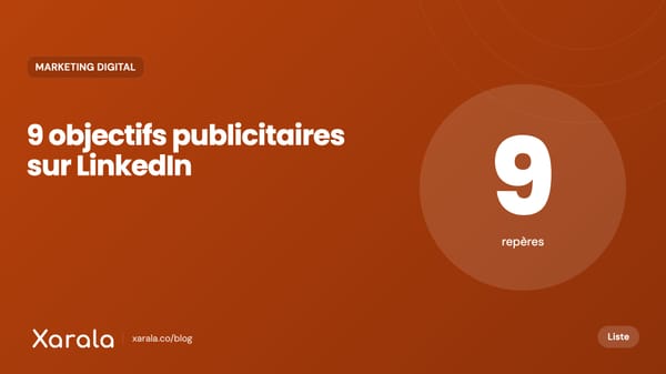 Couverture de l’article « 9 Types d'objectifs… », catégorie Marketing digital et acquisition, blog Xarala Academy