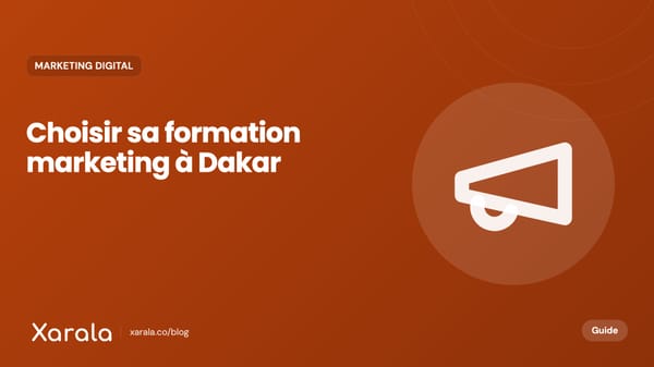 Couverture de l’article « Formation marketing digital à… », catégorie Marketing digital et acquisition, blog Xarala Academy