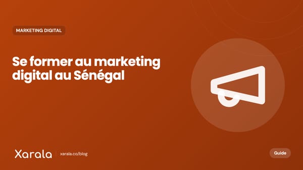 Couverture de l’article « La formation en marketing… », catégorie Marketing digital et acquisition, blog Xarala Academy