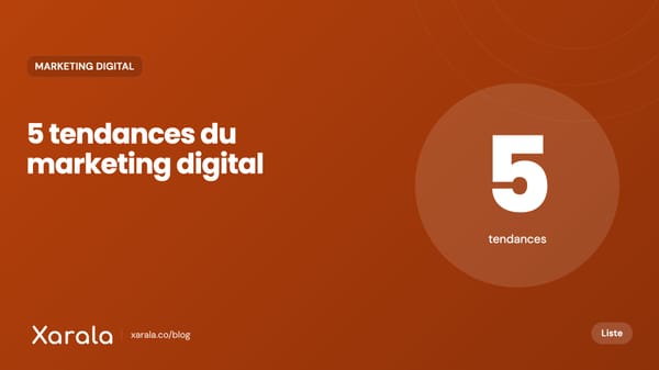 Couverture de l’article « Marketing Digital : Les 5… », catégorie Marketing digital et acquisition, blog Xarala Academy