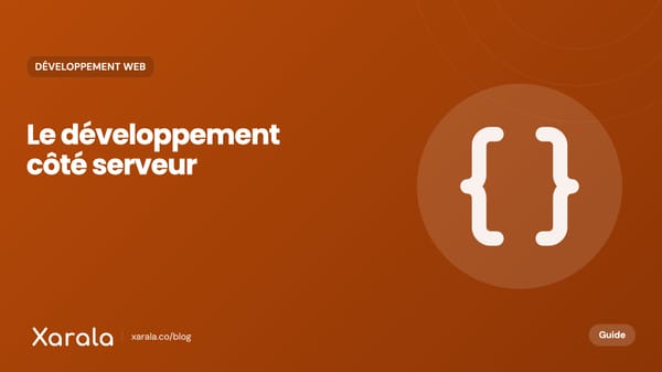 Couverture de l’article « Qu’est-ce que le développement back-End ? », catégorie Développement web, blog Xarala Academy